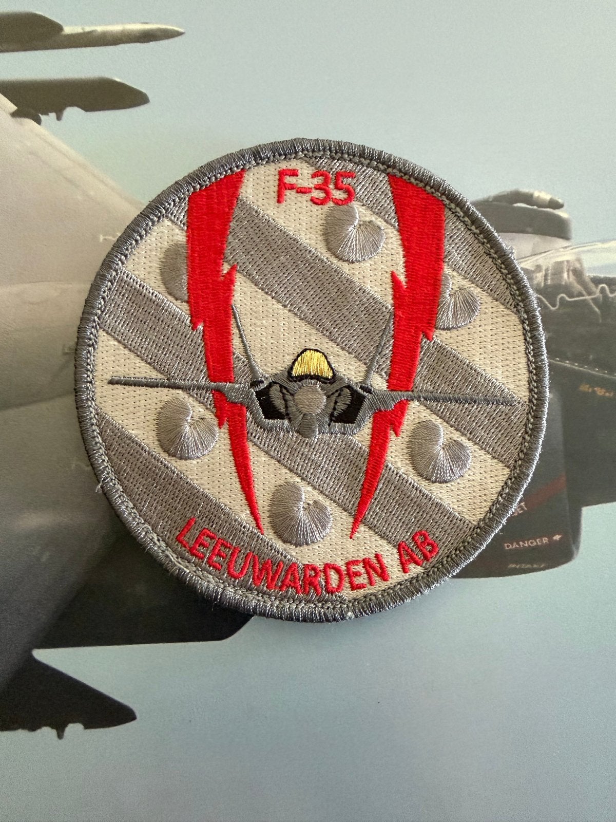 F-35 322 squadron Leeuwarden AB Patch Rnlaf, Verzamelen, Ophalen of Verzenden, Luchtmacht, Nederland, Embleem of Badge