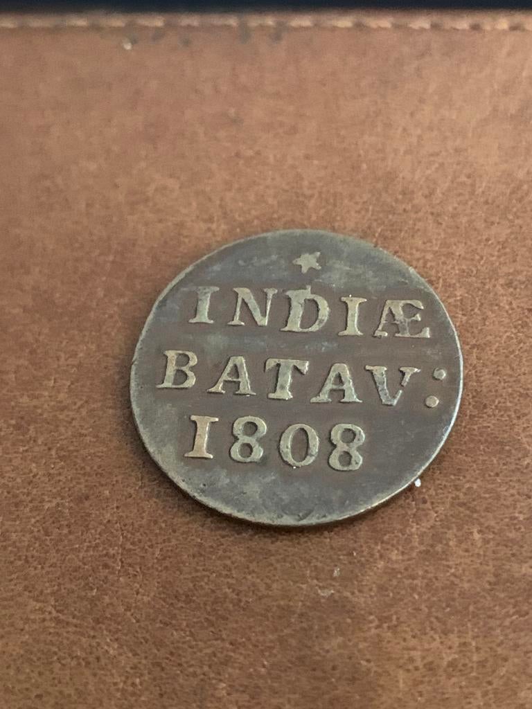 Duit 5 1/16 G. Indiæ Batav: 1808, Postzegels en Munten, Munten | Nederland, Ophalen, Vóór koninkrijk, Overige waardes, Losse munt