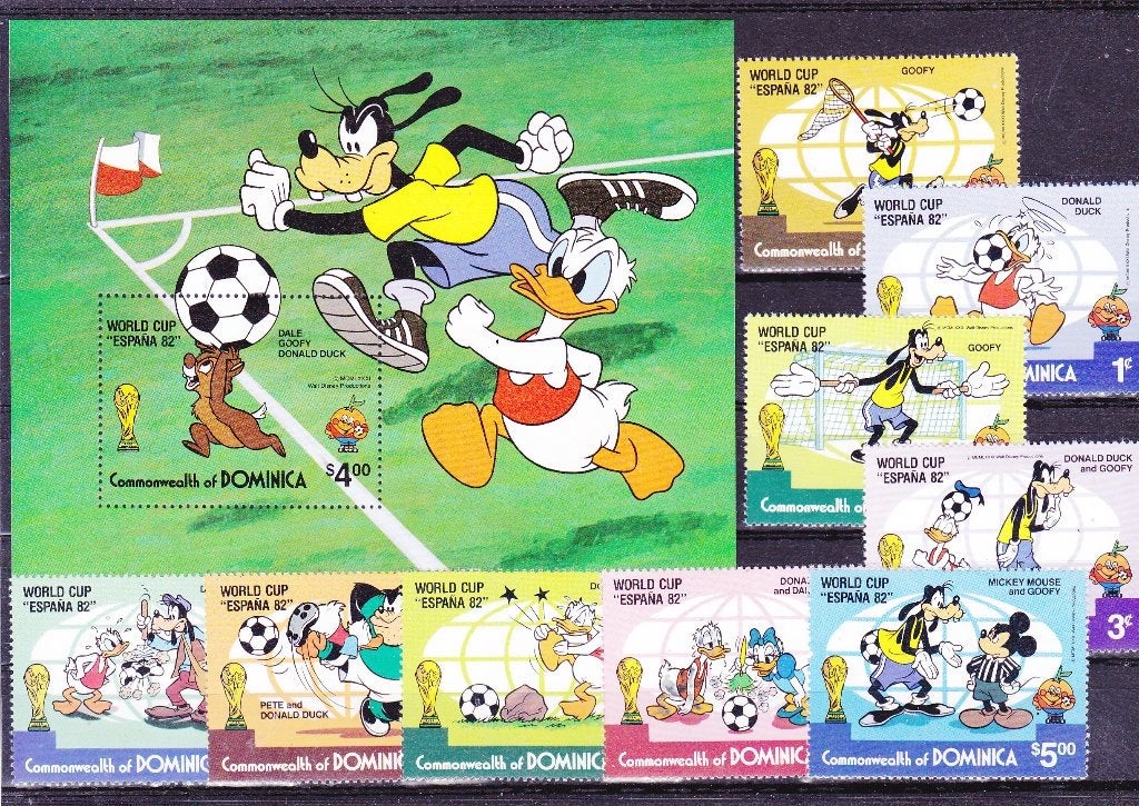 Disney Dominica Voetbal 1984 (693), Verzenden, Postfris, Sport