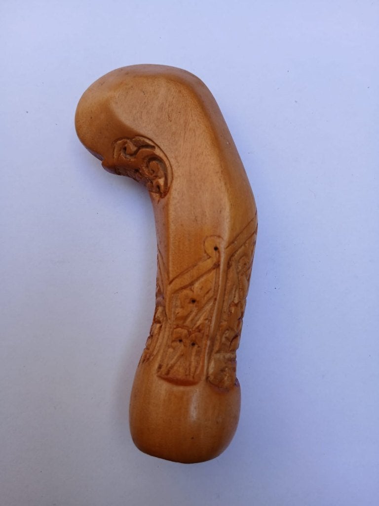 Keris-greep Surakarta „Putri Kinurung“ Cendana.hout H97, Hout, Bruin, Verzenden, Overige typen