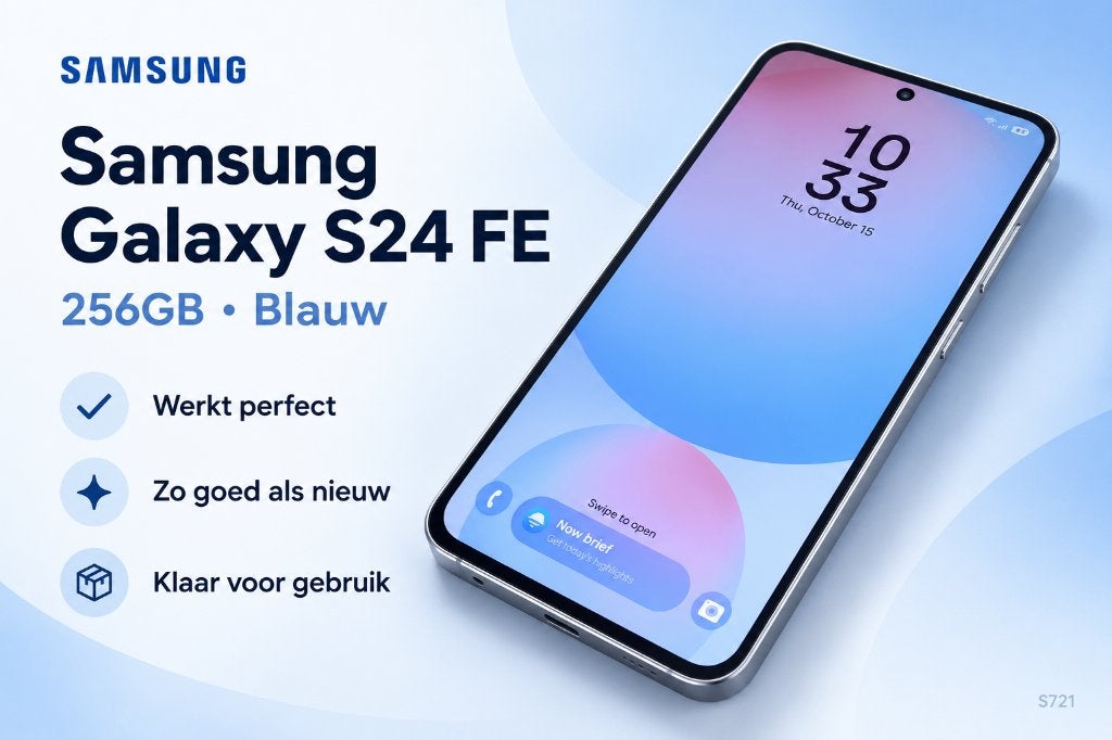 Samsung Galaxy S24 FE 256GB: in perfecte staat + factuur, Touchscreen, Ophalen of Verzenden, Zo goed als nieuw, Zonder simlock