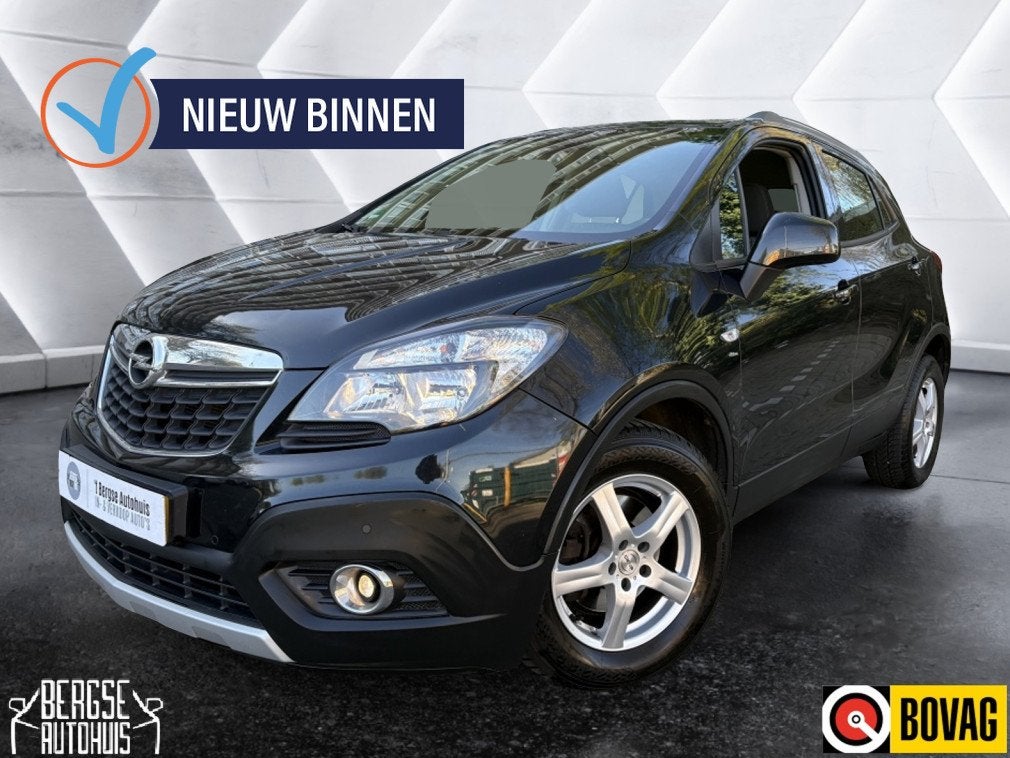 Opel Mokka 1.4 T Cosmo Cruise Clima Stoelv.v Pdc (bj 2015), Auto's, 13 km/l, Stof, 4 cilinders, Zwart