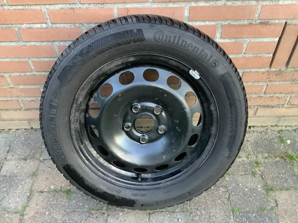 Reservewiel VW Golf 205/55 R16 H, Ophalen, Gebruikt, 16 inch, Banden en Velgen