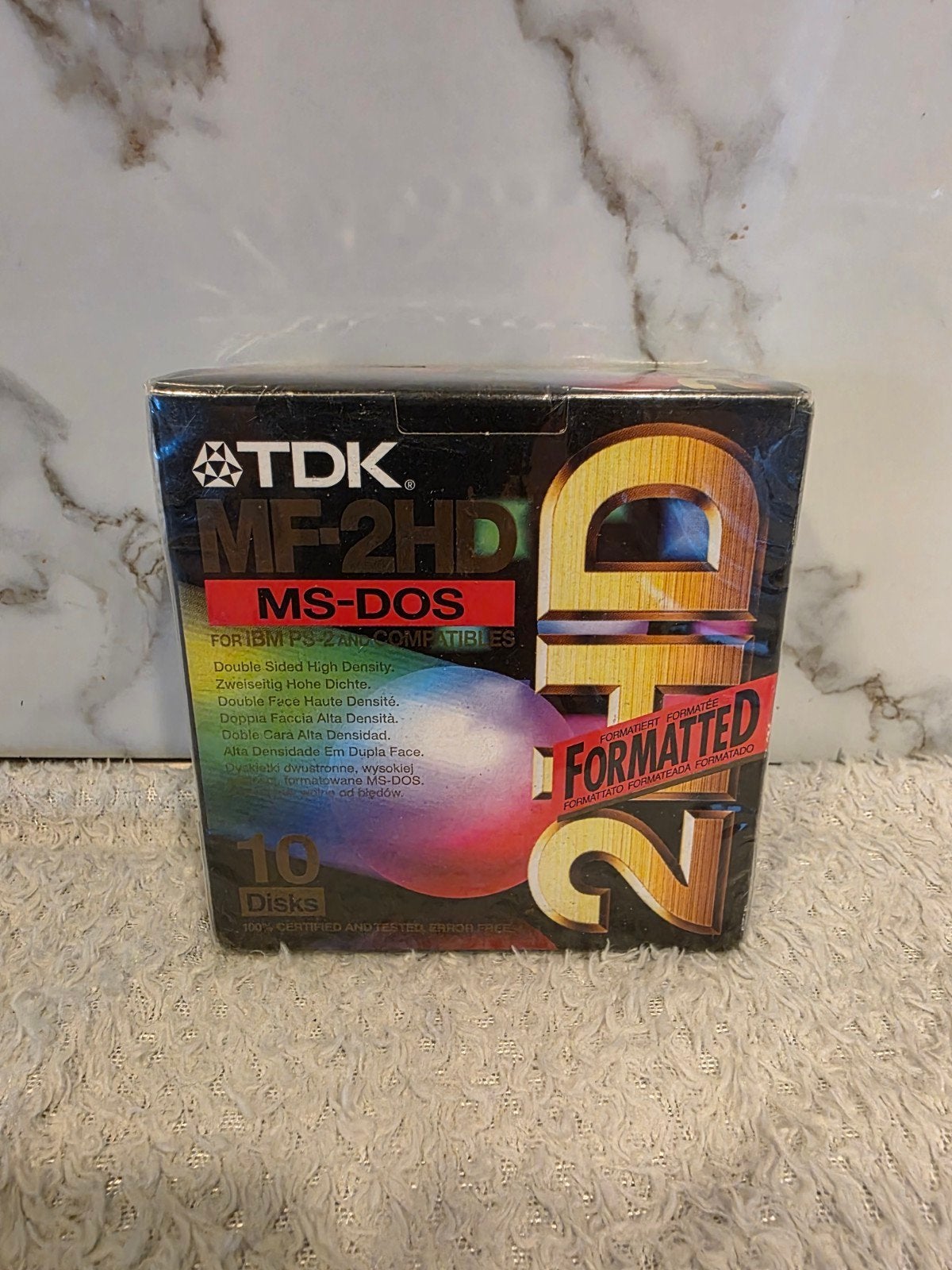 TDK MF-2HD 3,5" Diskettes MS-DOS – 10 stuks NOS geseald, Ophalen of Verzenden, TDK
