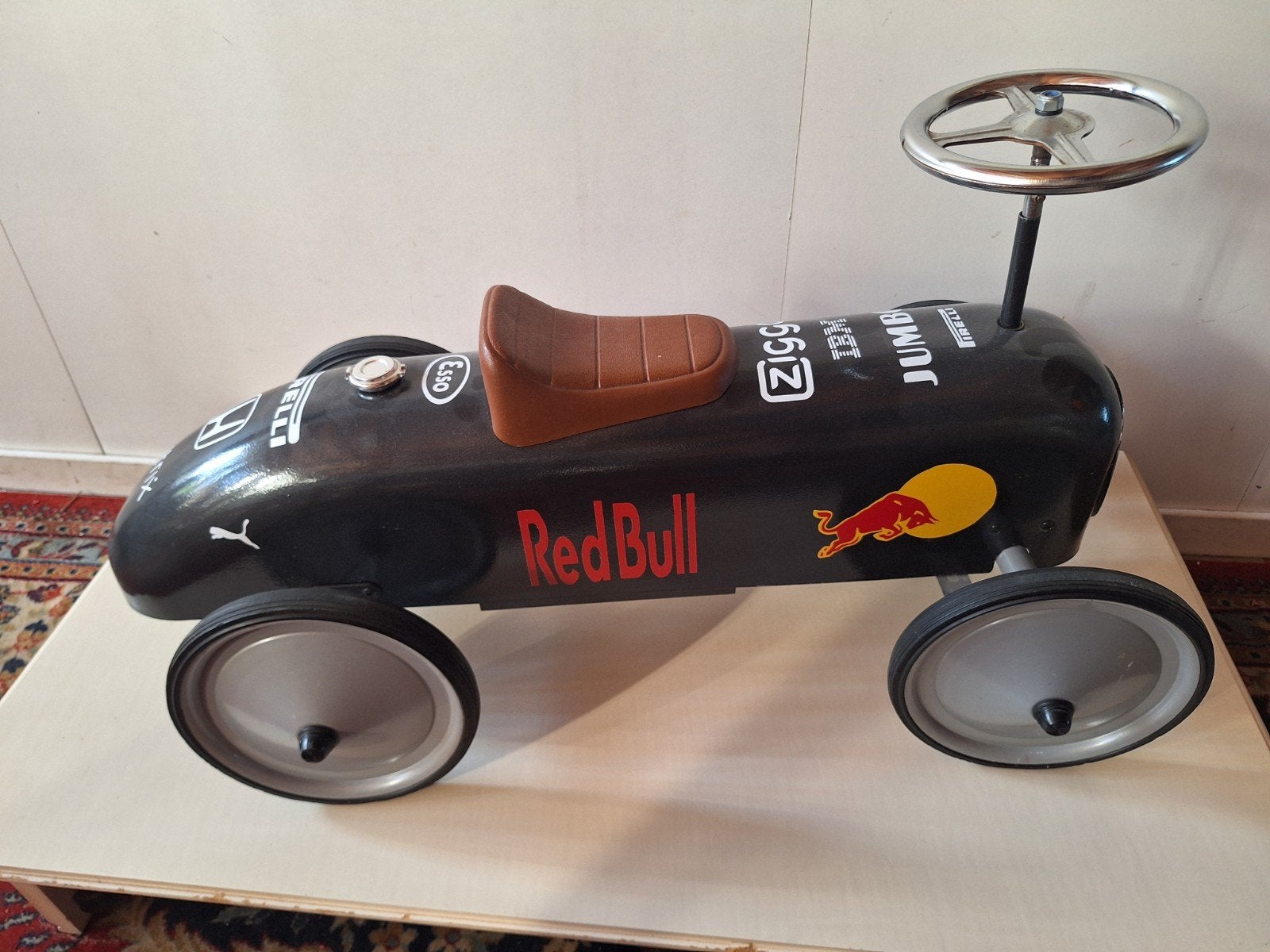 Red Bull loopauto, Ophalen