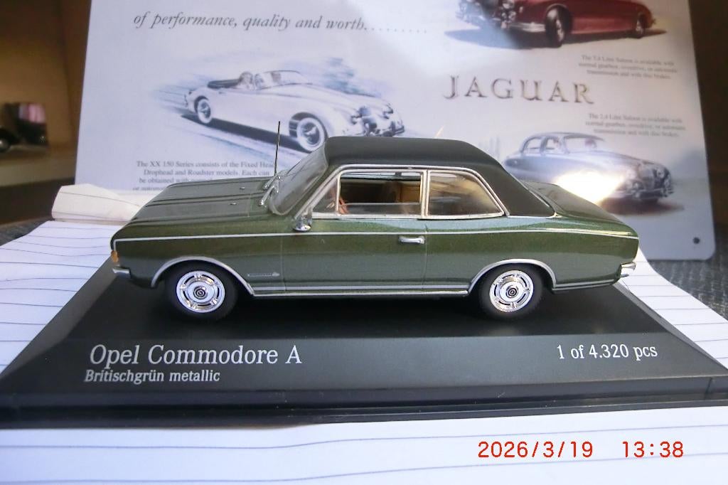 Minichamps Opel Commodore 1:43, Hobby en Vrije tijd, Modelauto's | 1:43, Ophalen of Verzenden, Nieuw, Auto, MiniChamps