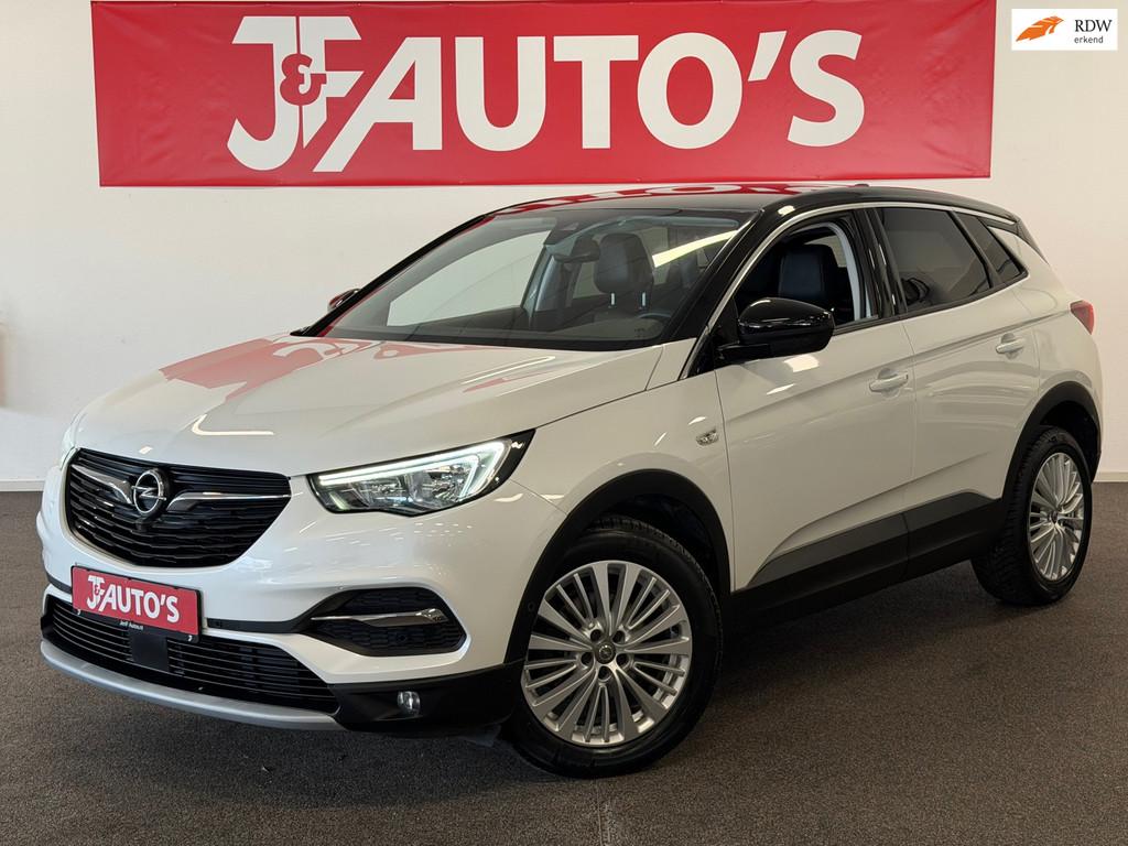 Opel Grandland X 1.2 Turbo NAVIGATIE/CAMERA, CRUISE, LED, Auto's, Opel, Stof, Gebruikt, 1199 cc, Wit