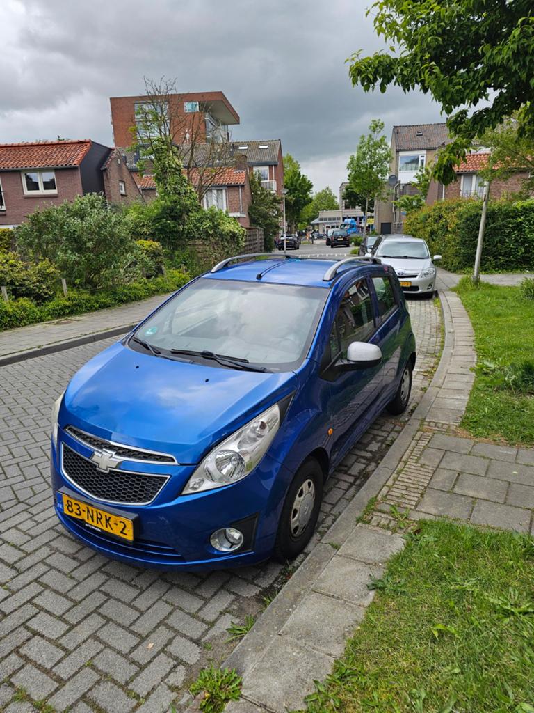 Chevrolet Spark 1.0 Bifuel 2010 Blauw, Auto's, Chevrolet, 15 km/l, 37 €/maand, 4 cilinders, Blauw