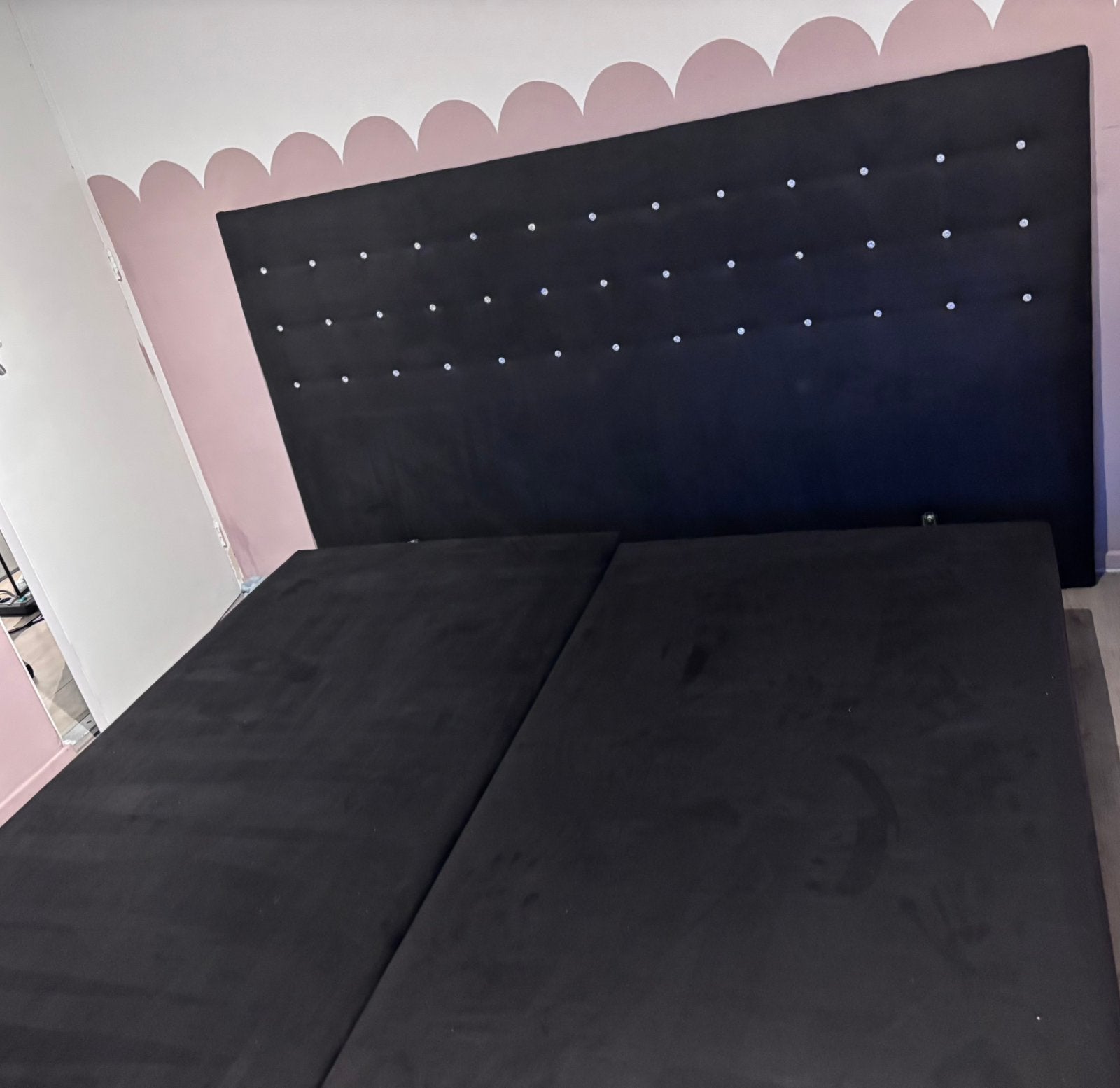Boxspring 180x200, Ophalen, Gebruikt, Tweepersoons, 180 cm