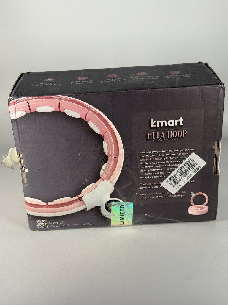 Kmart Smart Weighted Hula Hoop – Pink – Adjustable Size, Verzenden, Nieuw