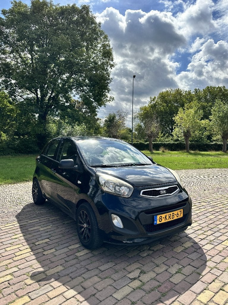 Kia Picanto 1.0 Cvvt 5-DRS 2014 Zwart, Voorwielaandrijving, Euro 5, Stof, Zwart