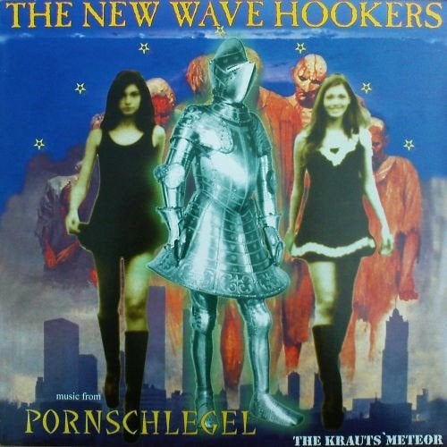 the new wave hookers/pornschlegel-powerpop/punk+poster-blauw, LP, Verzenden, Gebruikt, Inclusief poster