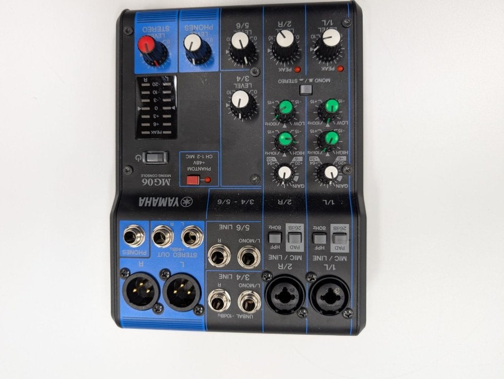 Yamaha MG06 Mixing Console / Analoge Mixer – Nieuwstaat, Ophalen of Verzenden, Zo goed als nieuw, 10 tot 20 kanalen