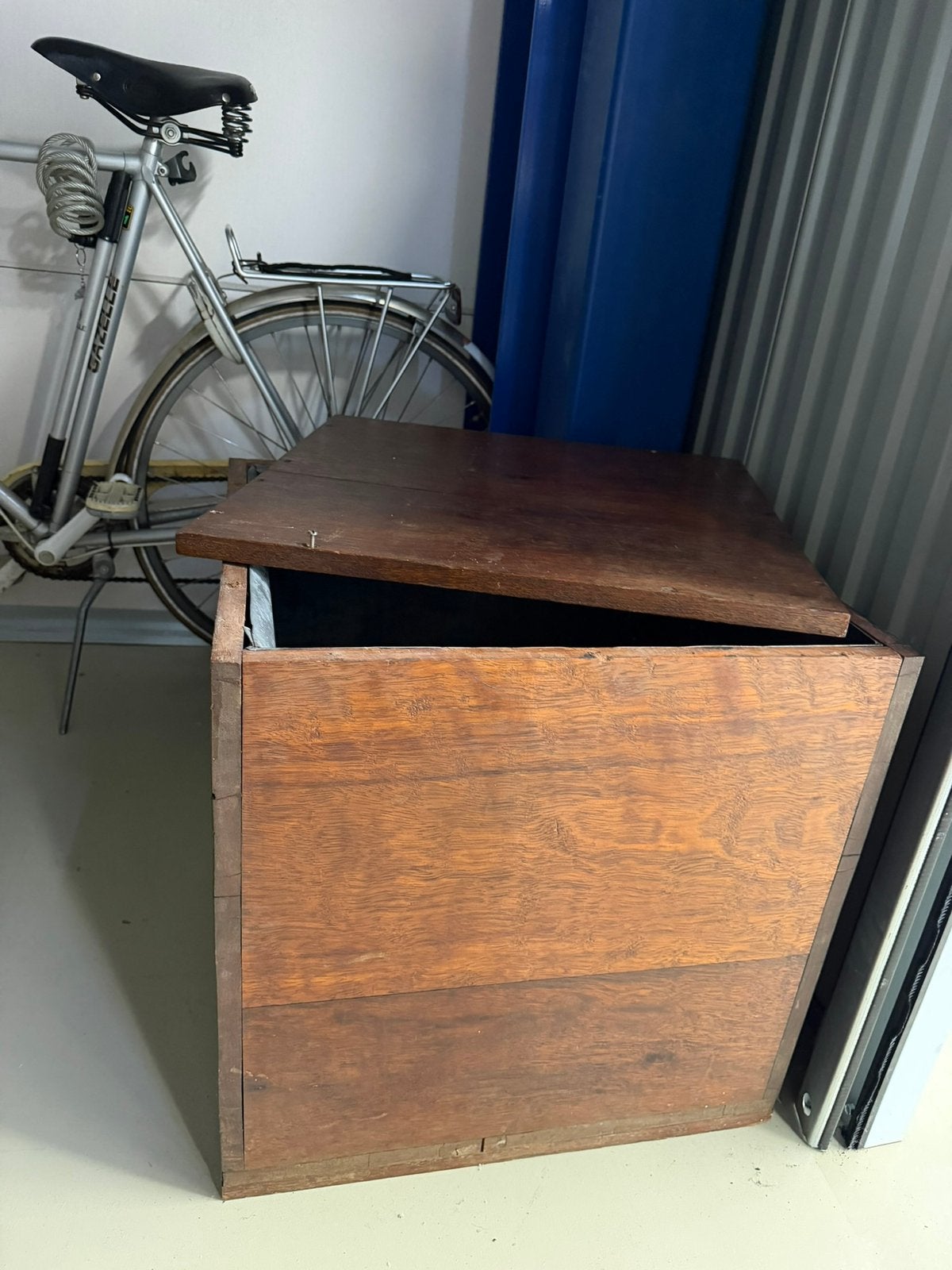 Antieke transport theekist, Huis en Inrichting, Woonaccessoires | Kisten, Ophalen, 50 – 75, Gebruikt, 50 tot 100 cm