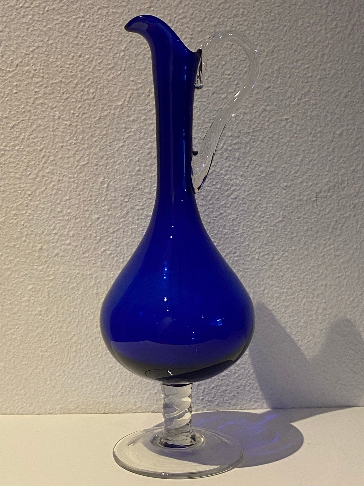 Vintage kobaltblauwe Empoli Karaf - Jaren '60/'70, Ophalen of Verzenden