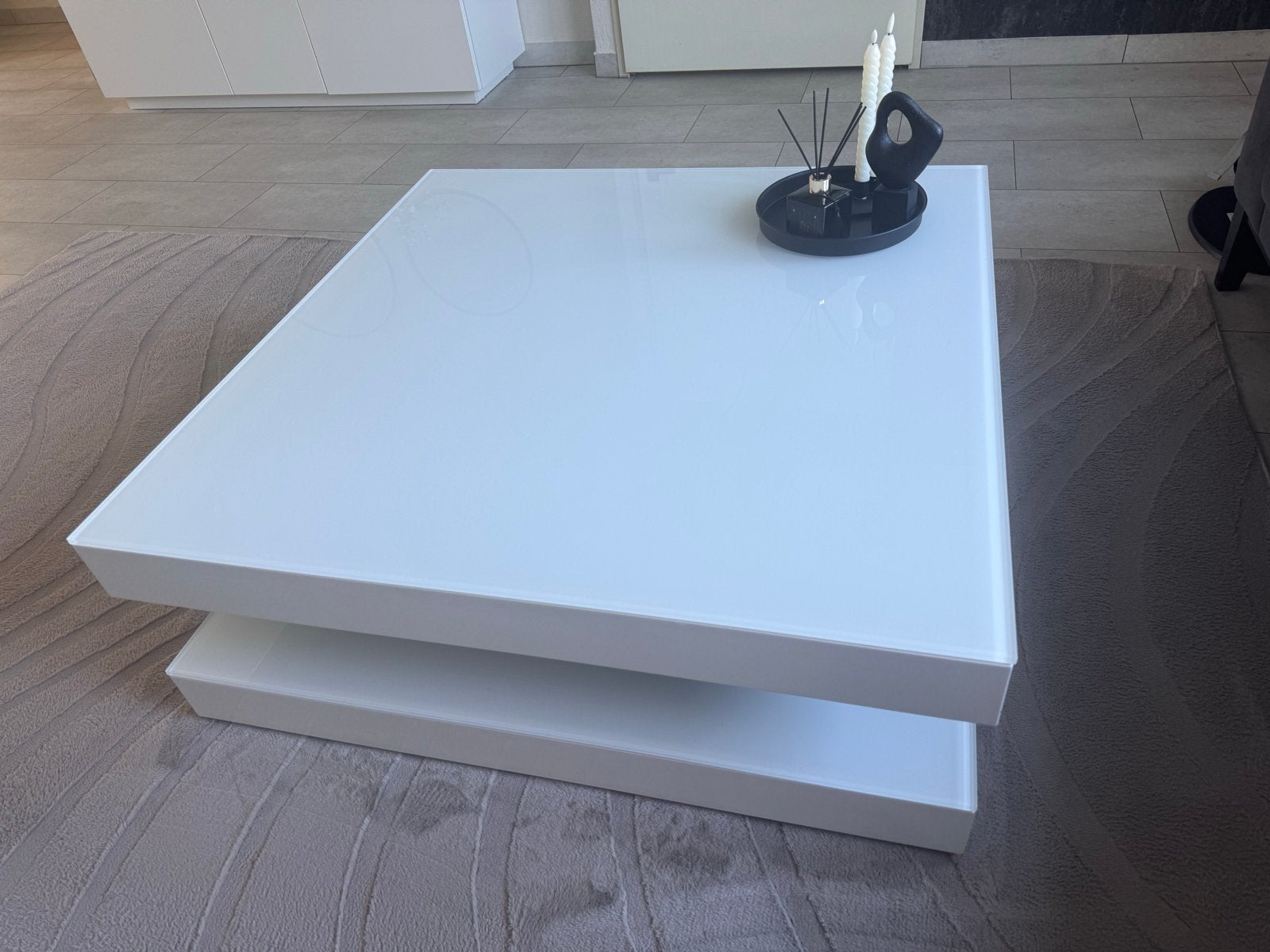 KARAT s100 design Salontafel 100x100cm, Ophalen, Karat s100, Vierkant, Zo goed als nieuw