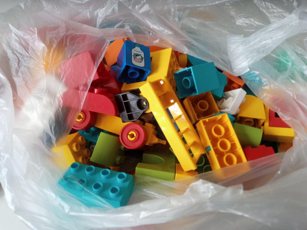 Grote zak met Duplo, Ophalen, Gebruikt, Overige thema's, Inclusief minifiguren