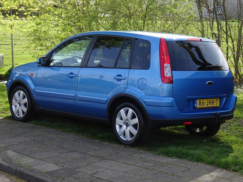Ford Fusion 1.6 Futura met Radio en Airco Distributieriem V., 1596 cc, Gebruikt, 1064 kg, Blauw