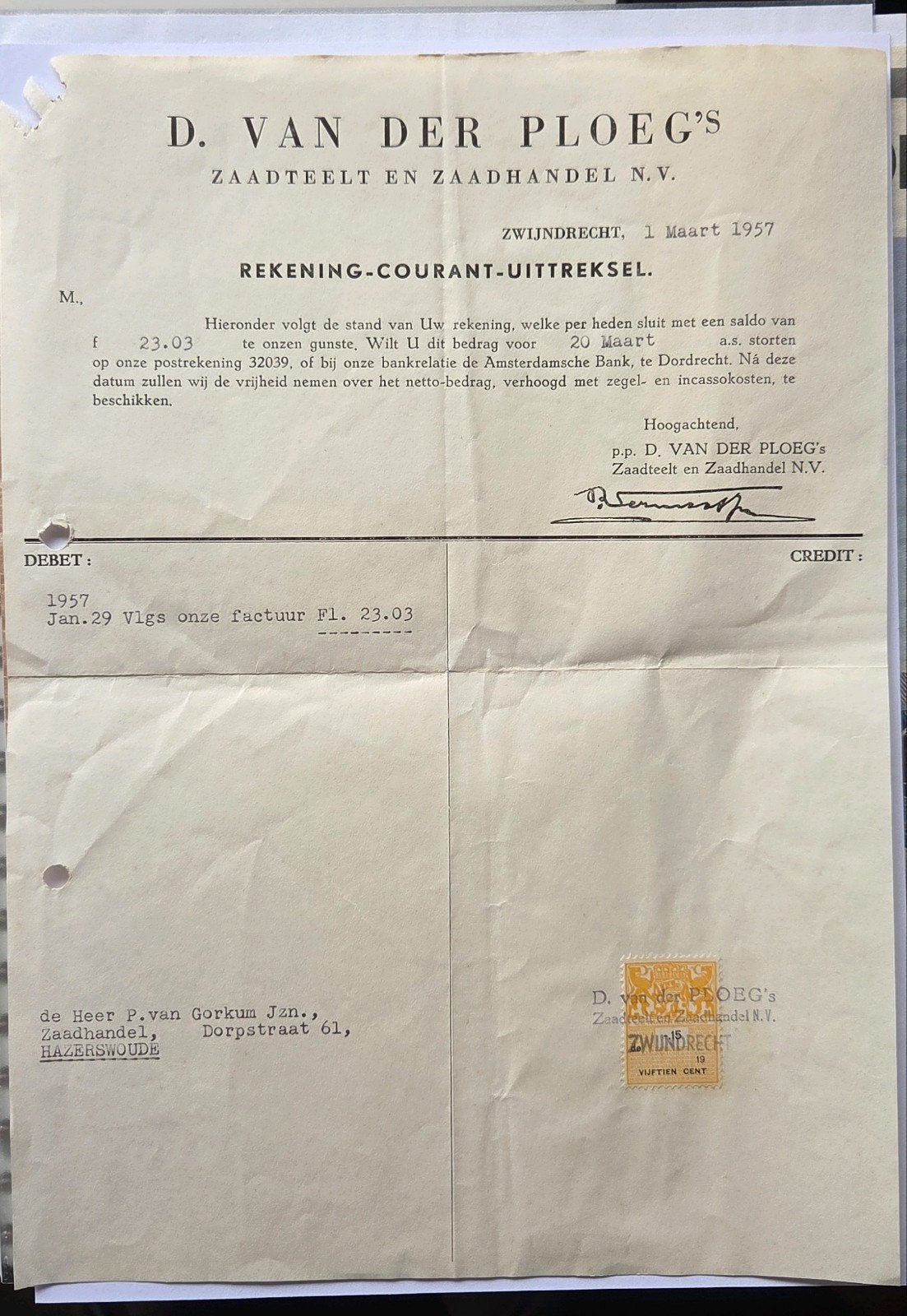 Van der Ploeg Zaadhandel Zwijndrecht, Verzamelen, Ophalen of Verzenden