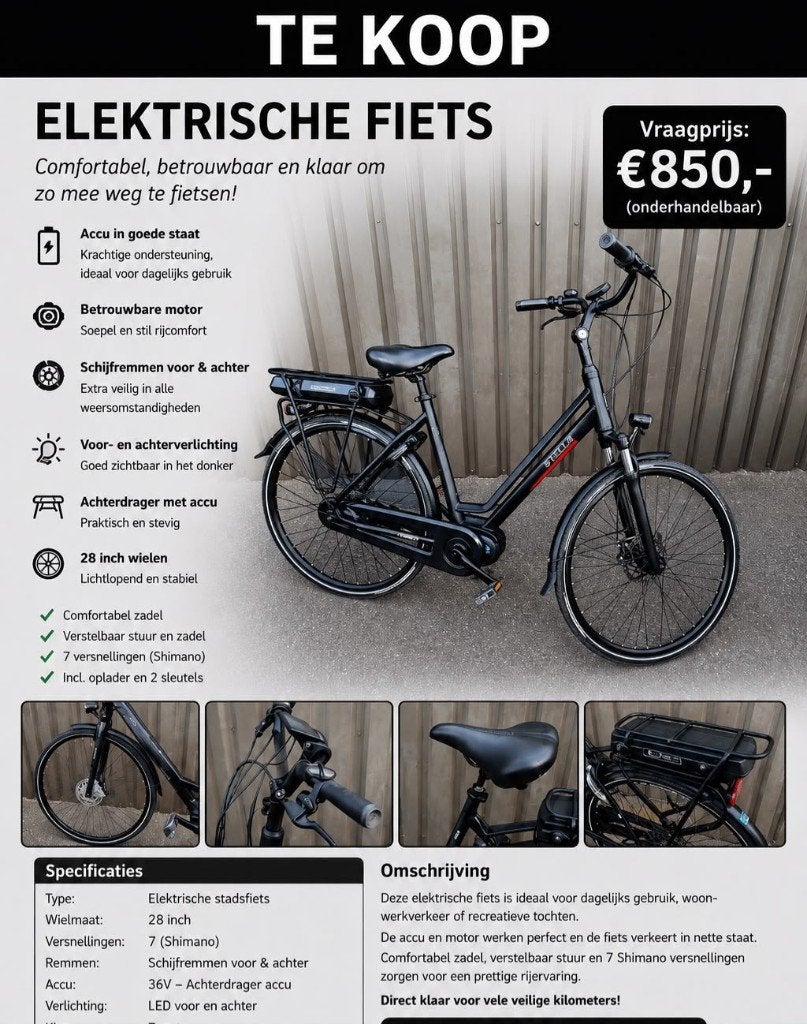 Zeer nette dames fiets te koop, Ophalen of Verzenden