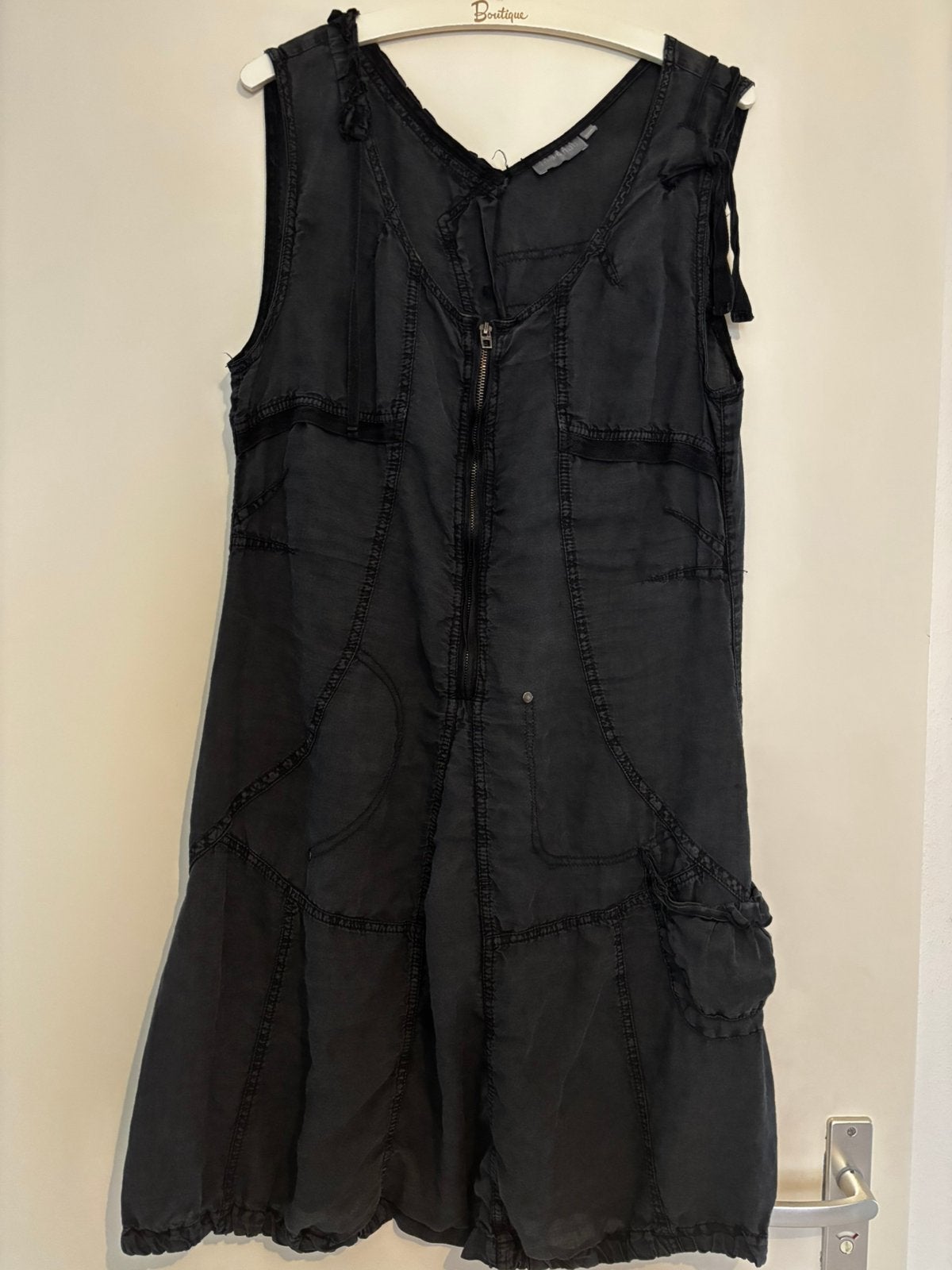 Linnen jurk vintage, Kleding | Dames, Ophalen of Verzenden, Gedragen, Maat 42/44 (L), Knielengte