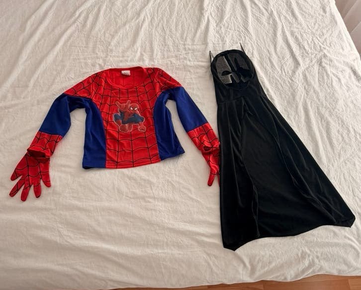 Halloween verkleedset – Spider-Man & Batman – maat 3 jaar, Ophalen of Verzenden, Zo goed als nieuw, Jongen of Meisje
