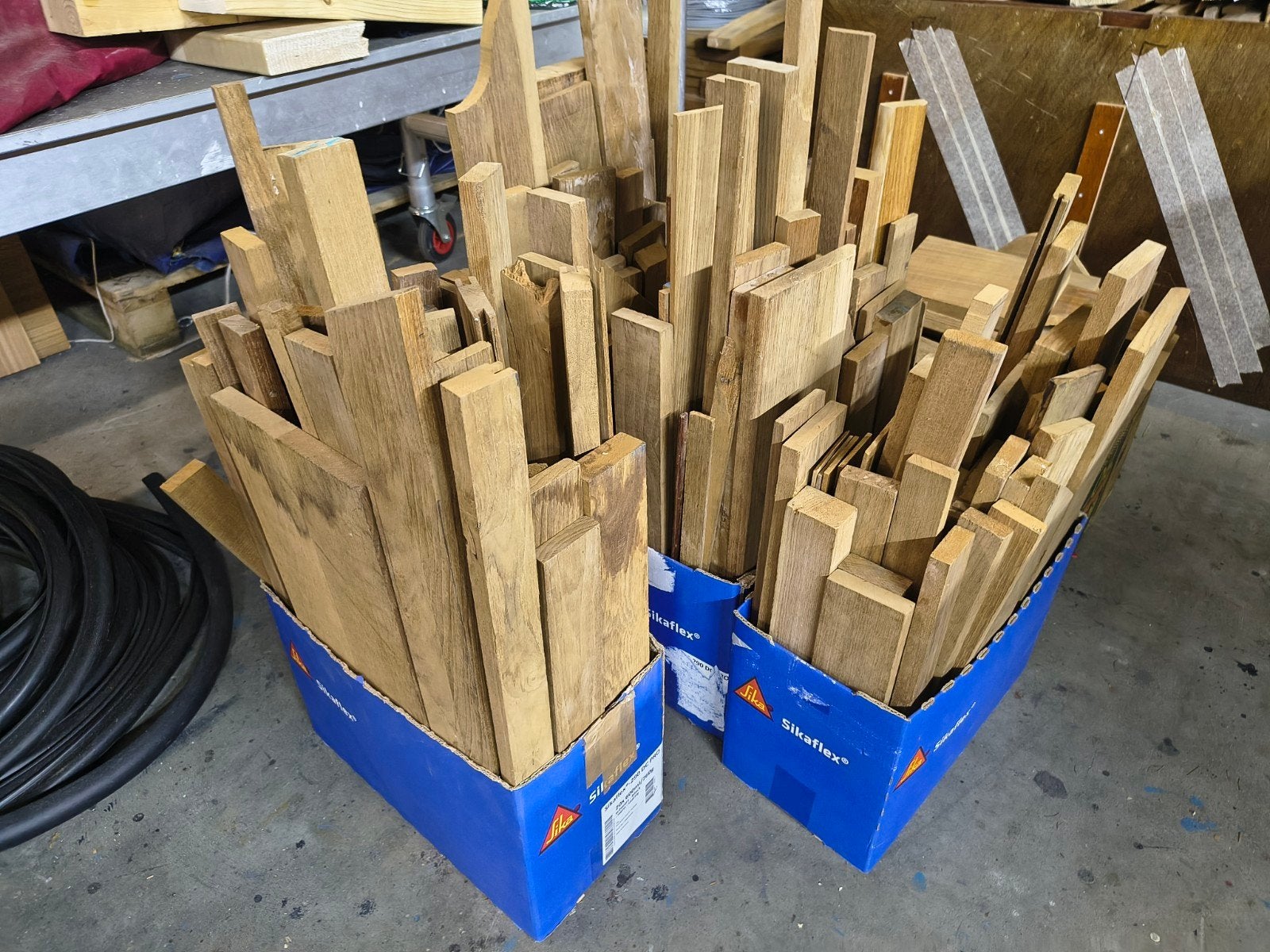 Partijtje teak korte lengtes, Ophalen, Nieuw, Onderhoud en Reparatie
