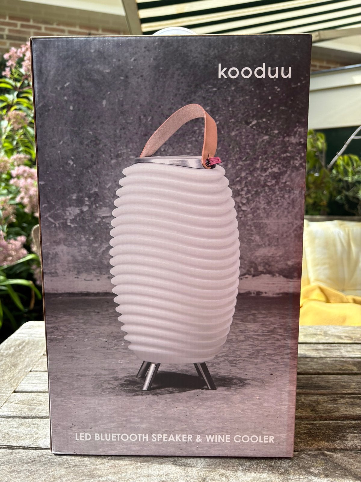 Kooduu Draagbare Luidsprekerlamp met Wijnkoeler, Ophalen of Verzenden, Nieuw, Kunststof, Minder dan 5 flessen