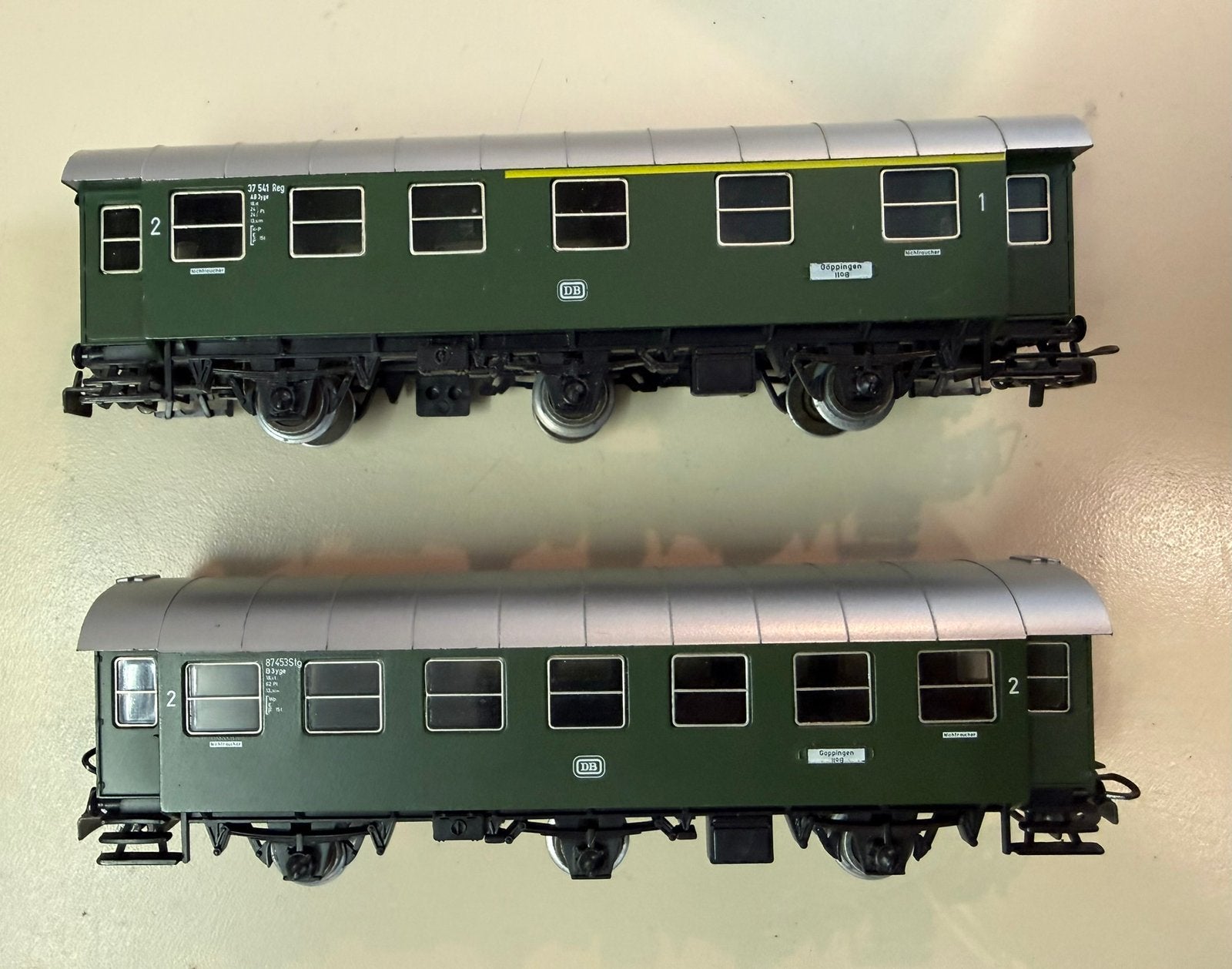 Marklin 3418 2 stuks, Wisselstroom, Wagon, Ophalen of Verzenden, Zo goed als nieuw