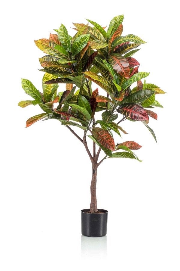 Croton Petra kunstplant 120 cm – kleurrijke wonderstruik, Ophalen, Groen, Kunstplant, Nieuw