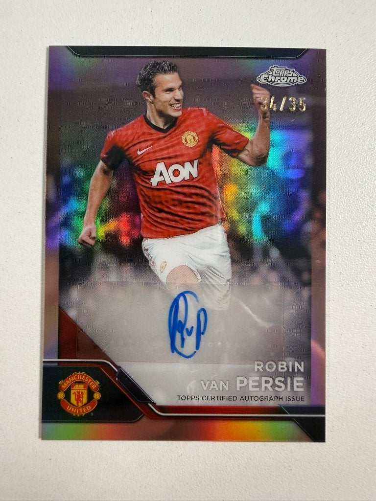 Robin van Persie /35 Auto Chrome Manchester United 2024-25, Ophalen of Verzenden, Nieuw, Buitenlandse clubs, Poster, Plaatje of Sticker