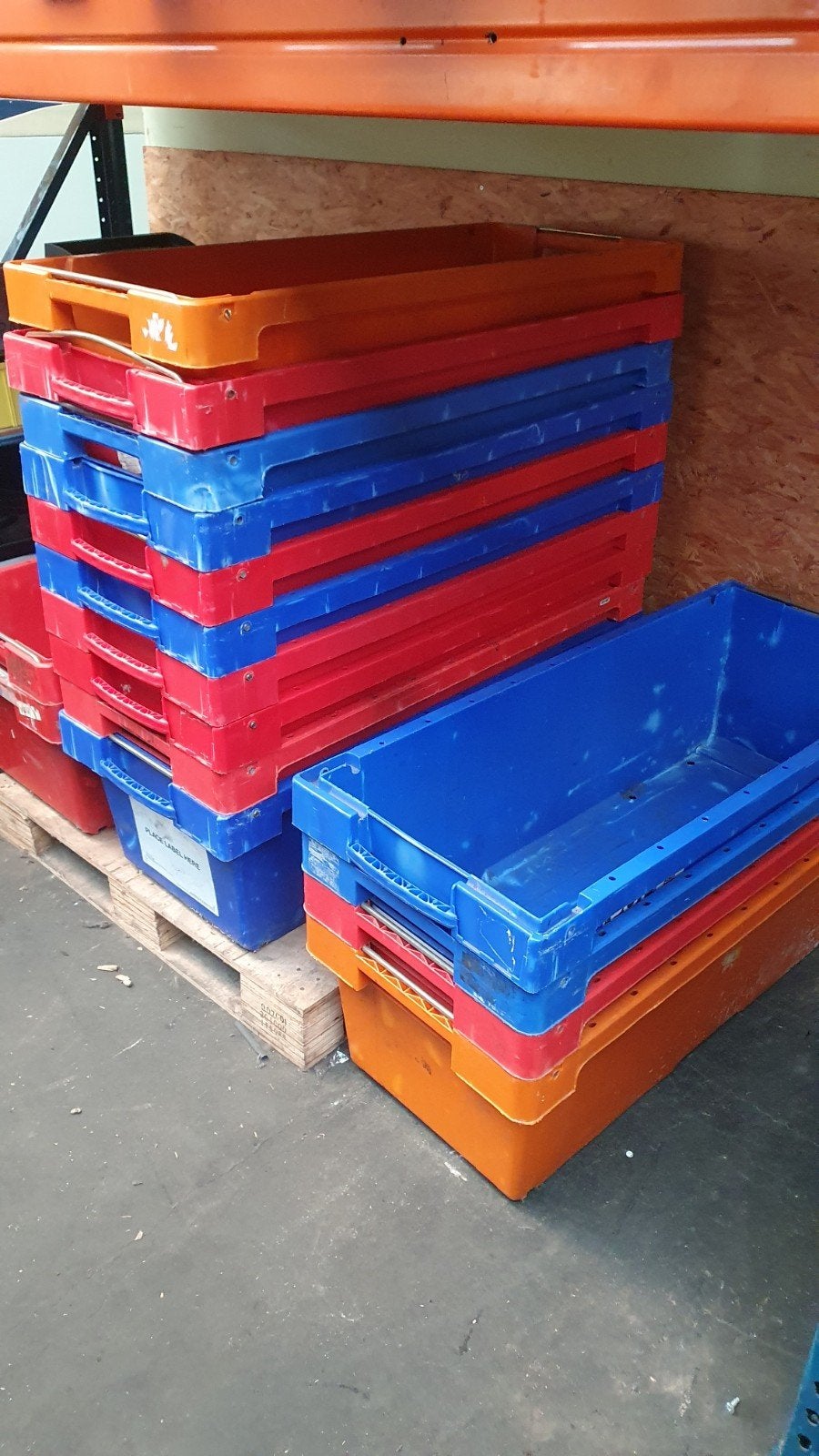 17x IT Verhuisbakken / Meterbakken / Distributiebakken, Ophalen, Gebruikt, 40 tot 60 cm, Bak of Kist