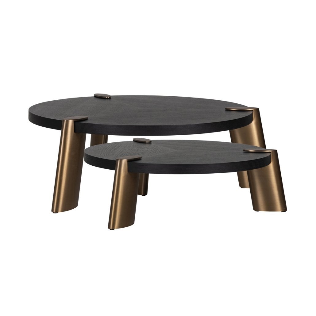 Richmond Salontafel Alexander Jones charcoal (Set van 2), Ophalen, Rond, Nieuw, 50 tot 100 cm