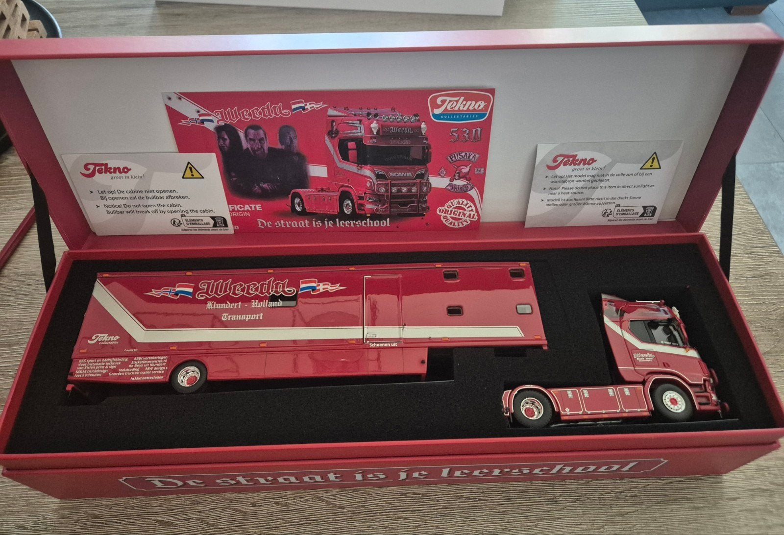 Tekno Scania Ferry Bouman met camper trailer Weeda Klundert, Ophalen of Verzenden, Nieuw, Bus of Vrachtwagen, Tekno