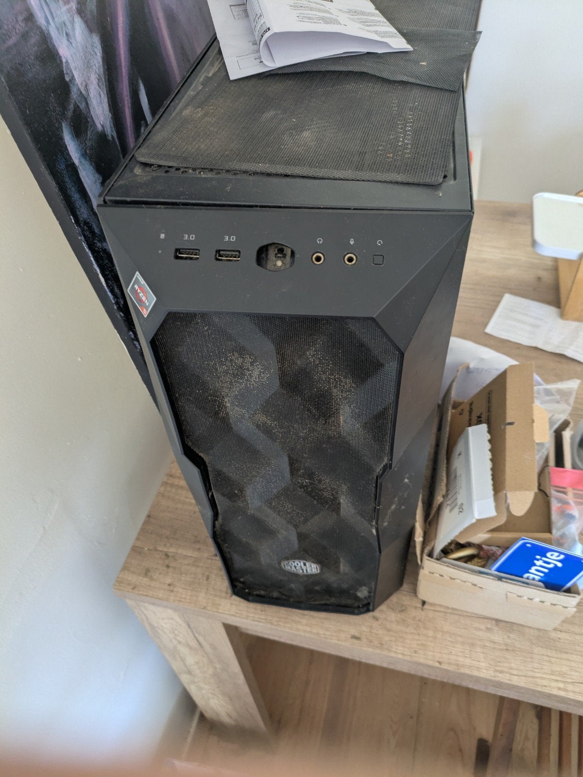 Cooler Master TD500 PC behuizing met 7 fans, Ophalen of Verzenden, Gebruikt