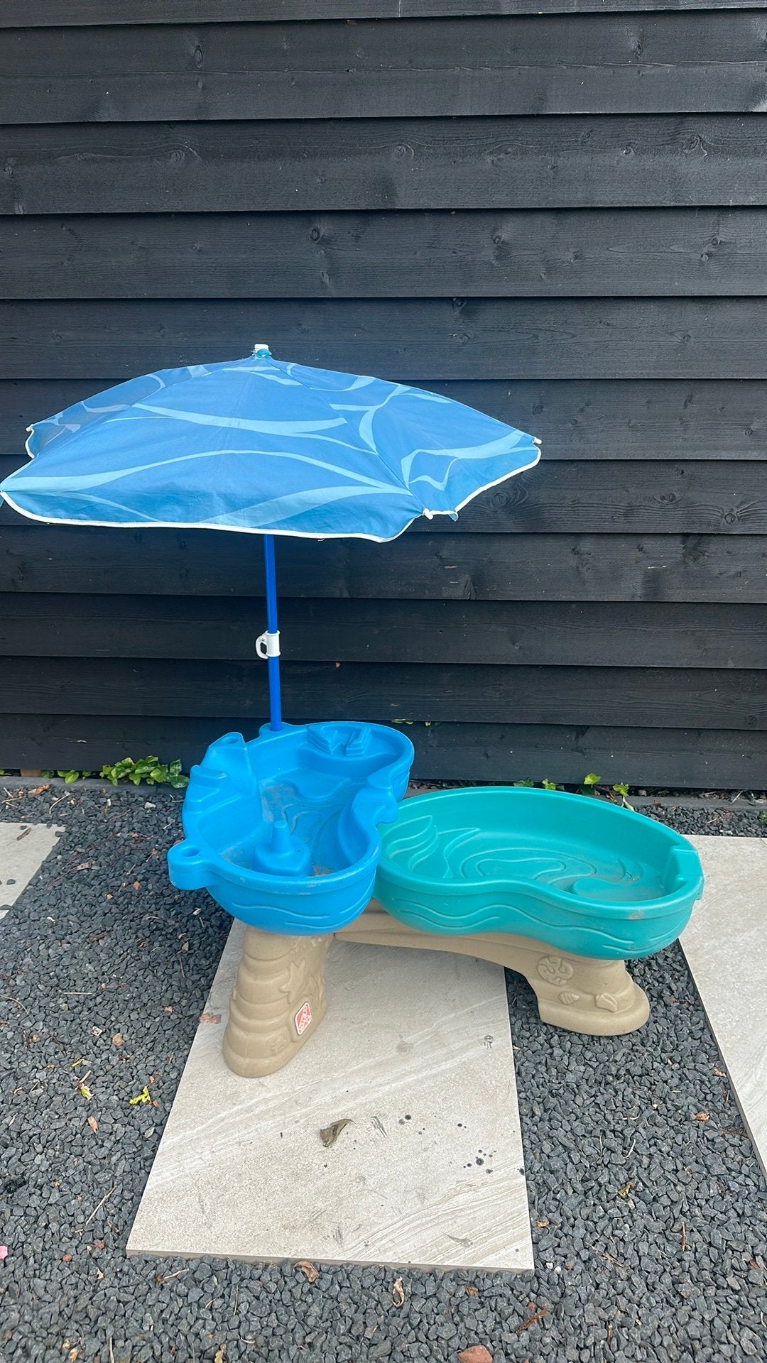 Little tikes Step2 watertafel zandbak met parasol, Ophalen of Verzenden, Zo goed als nieuw