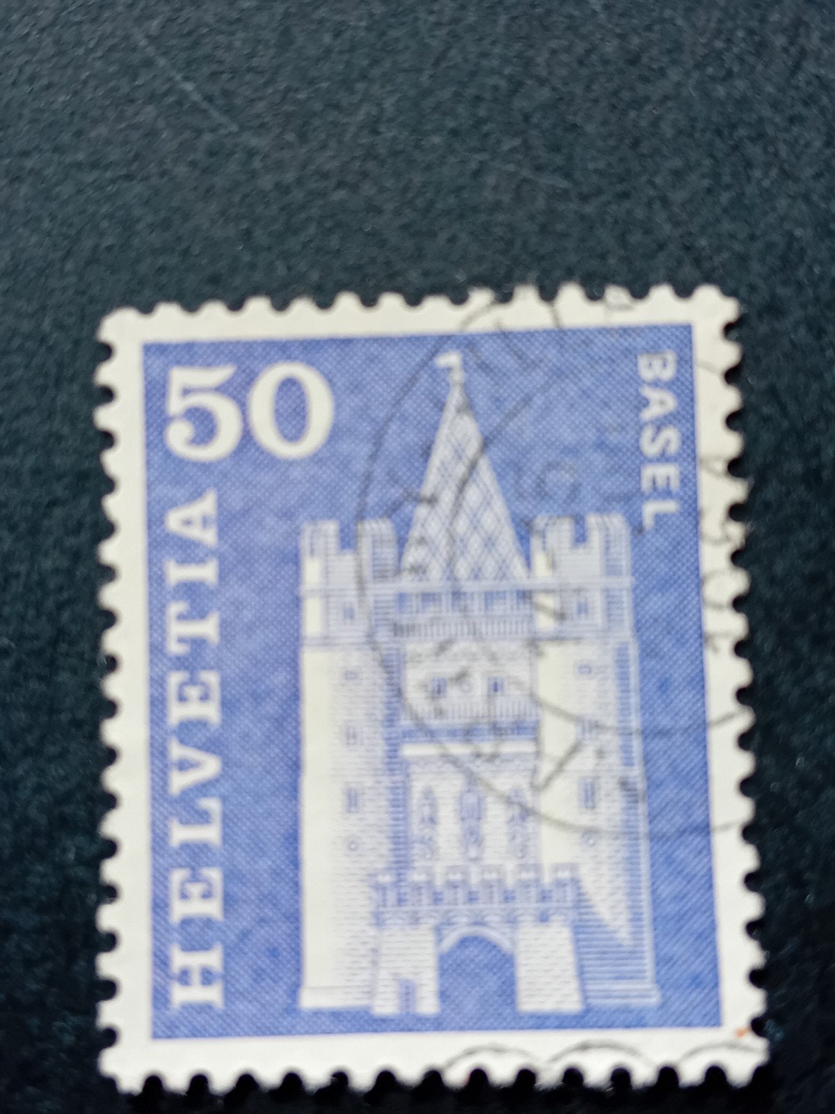 Zwitserse postzegels Helvetia Basel 50 (4 stuks), Ophalen of Verzenden, Gestempeld