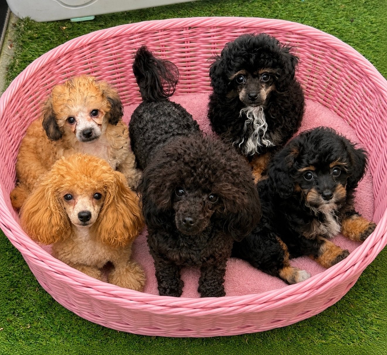 Drie toy poedel pupjes, Poedel, Parvo, Reu, 8 tot 15 weken