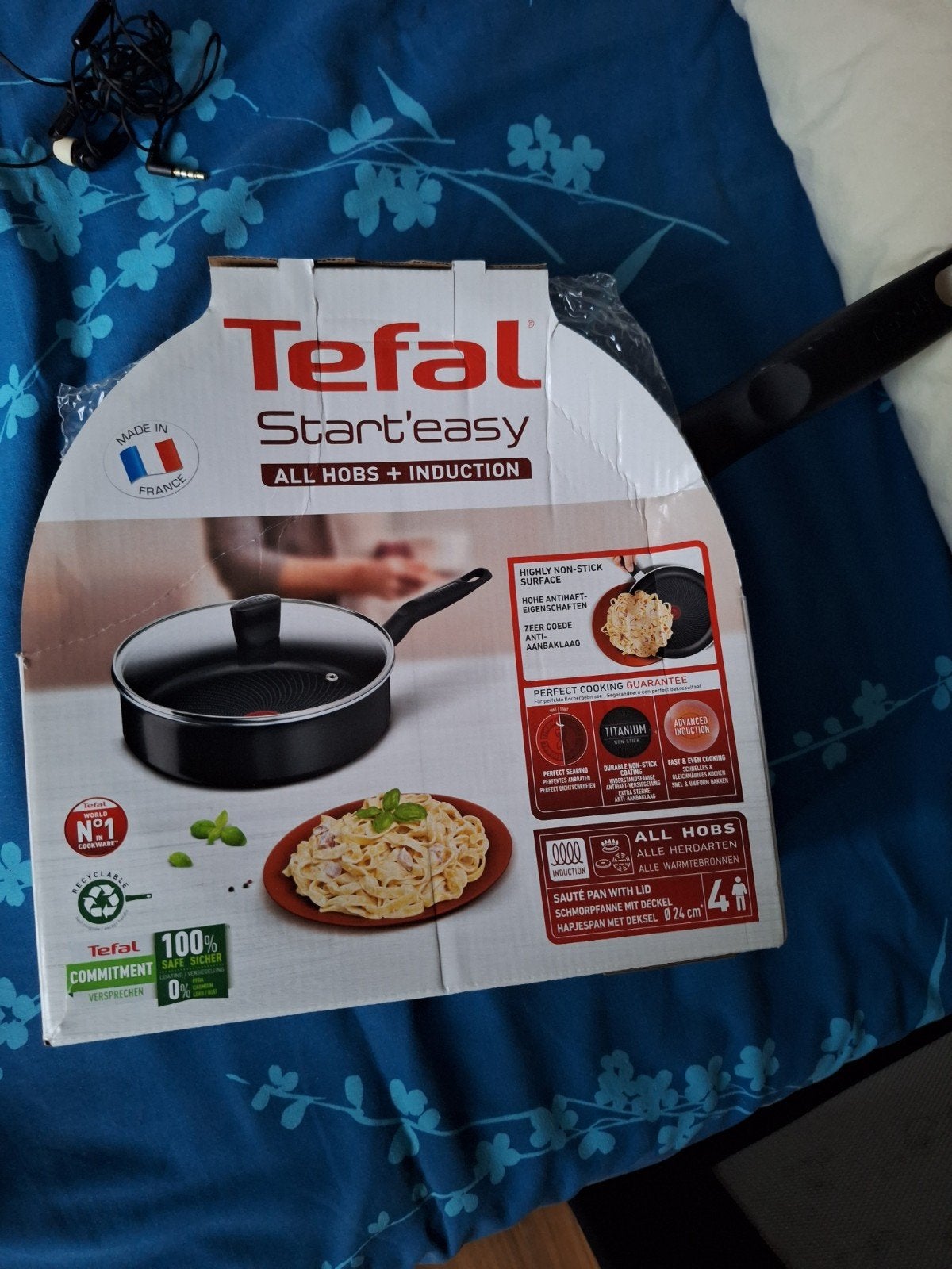 Tefal Start'easy Hapjespan met Deksel - 24 nieuw omgebruikt, Ophalen