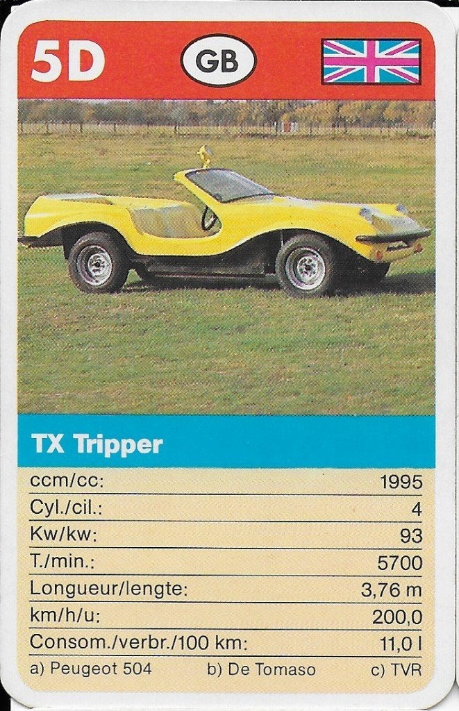 Kw4377 autokaartje tx tripper ( 5d ), Ophalen of Verzenden, Zo goed als nieuw, Auto's