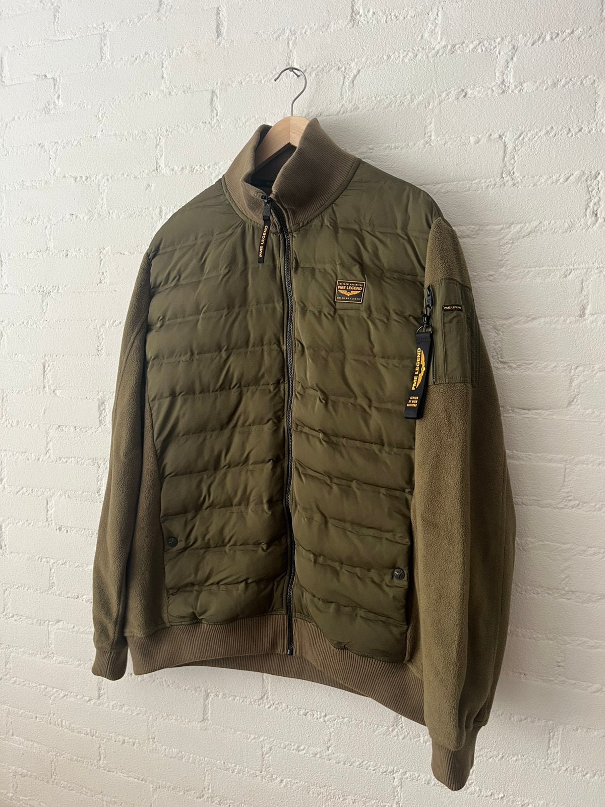 PME Legend fleecejack/sweatjacket - Groen/Khaki - Maat XXXL, Ophalen of Verzenden, Zo goed als nieuw, Overige maten, Groen