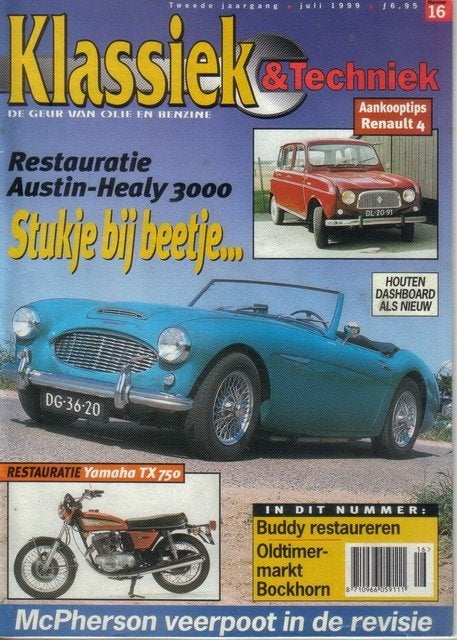 Klassiek & Techniek 16 1999 : Austin Healey 3000 - Renault 4, Ophalen of Verzenden, Gelezen, Algemeen