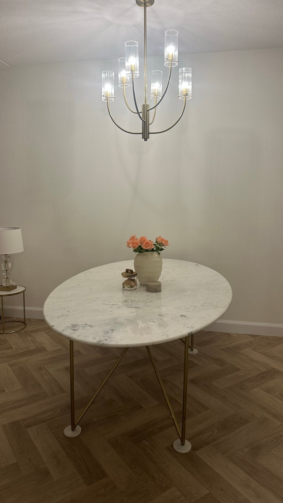 Eettafel van Maisons du Monde, Ophalen, 100 tot 150 cm, Rond, Zo goed als nieuw