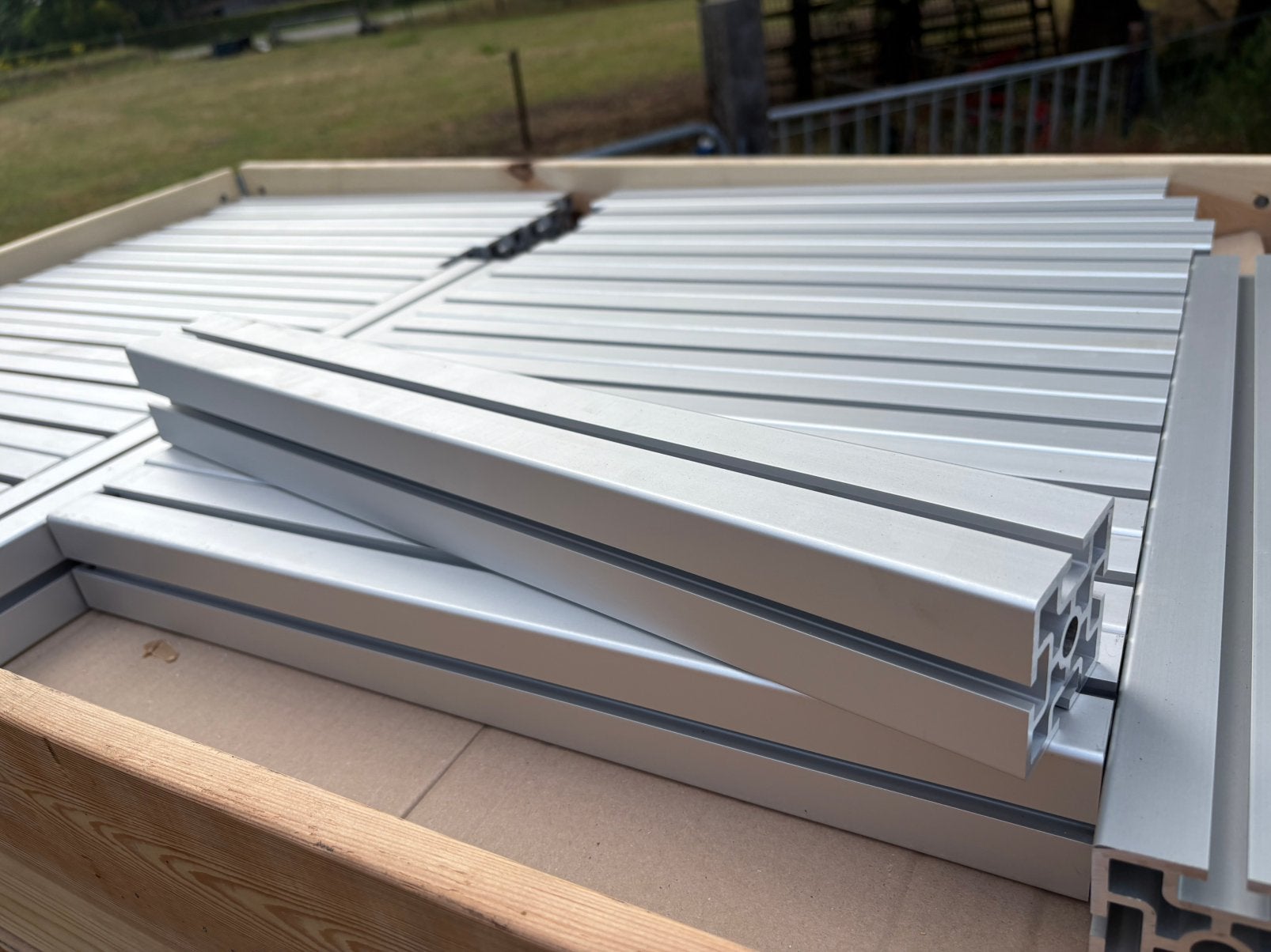 78x BSB Aluminum profiel 60x60x500mm 43sp, Ophalen, Nieuw