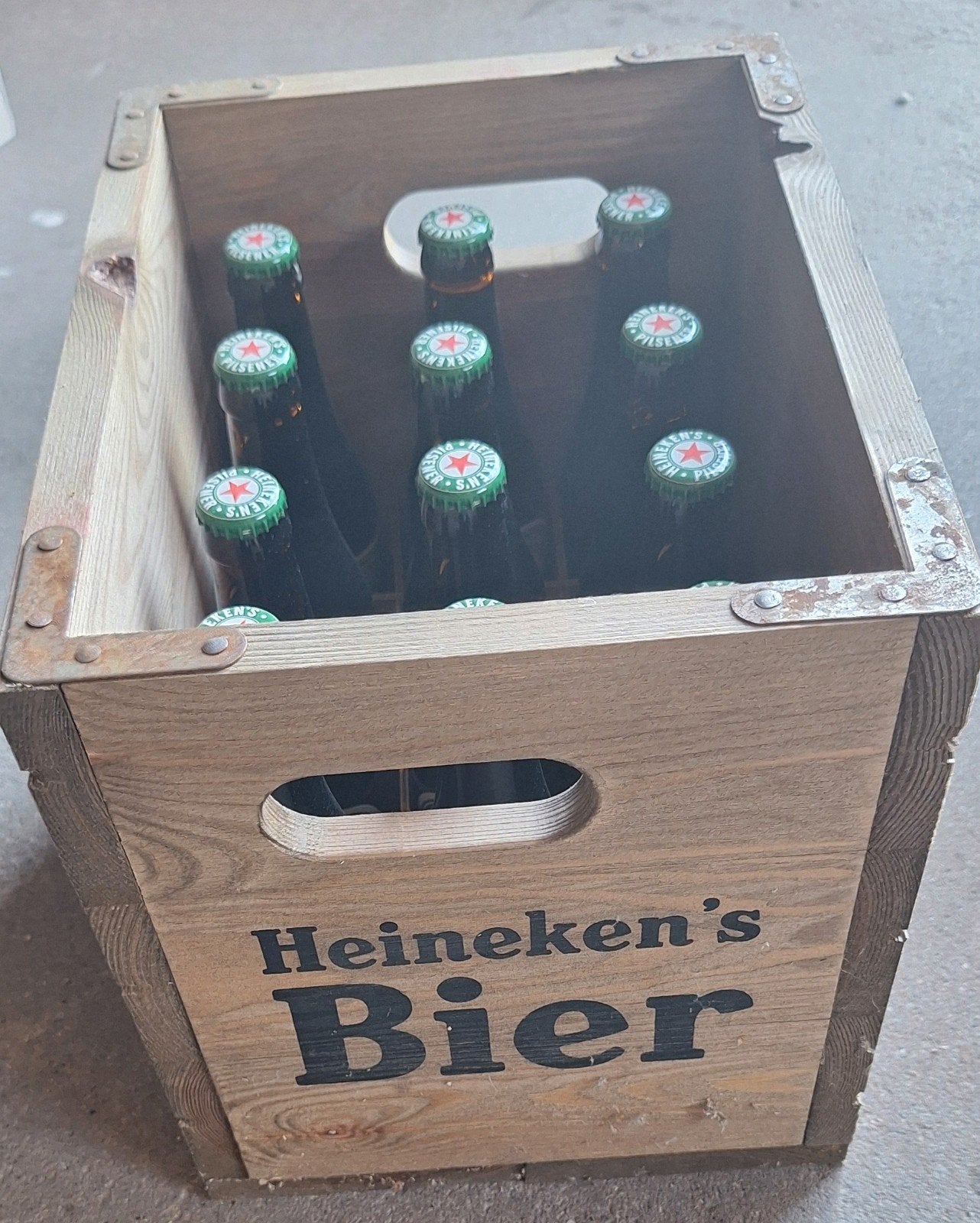 Houtenkrat Heineken limited editie, Ophalen, Heineken