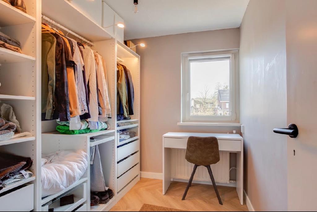 IKEA PAX Kledingkast Wit met Glasplaat en Lades, Ophalen, Gebruikt, 100 tot 150 cm, 200 cm of meer
