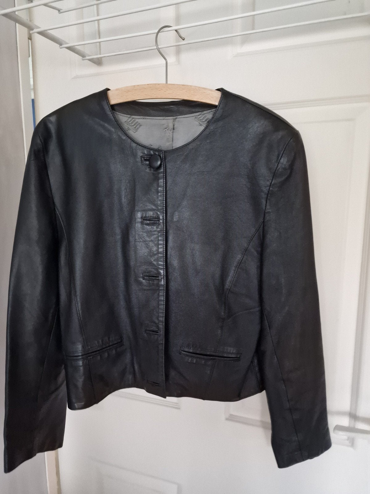 Zwart leren jasje - Exclusieve Ledermode Ben van Leeuwen, Kleding | Dames, Ophalen of Verzenden, Zo goed als nieuw, Maat 38/40 (M)