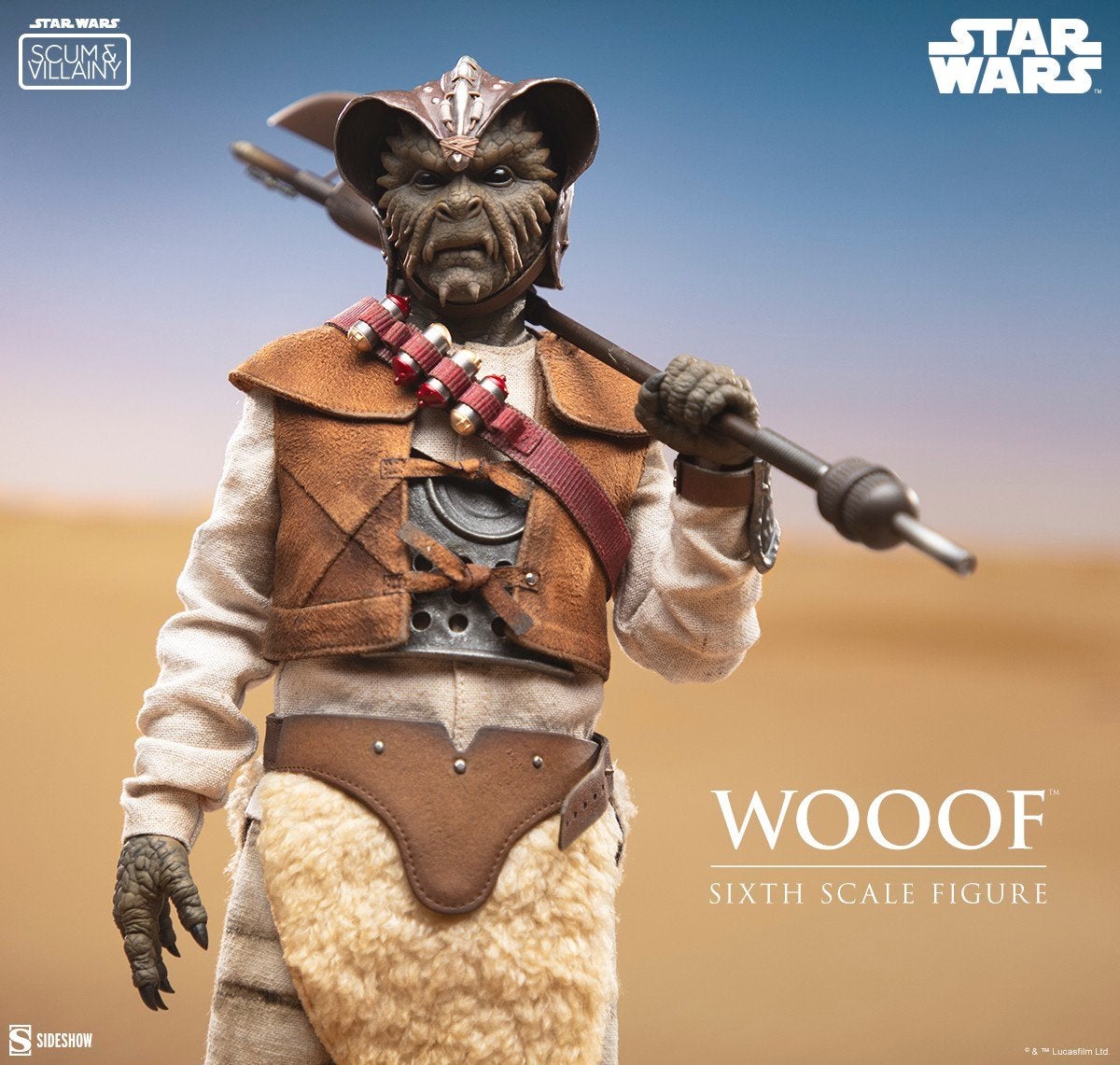Sideshow 1/6 Wooof Scum & Villainy no Hot Toys Jabba Palace, Verzenden, Nieuw, Actiefiguurtje