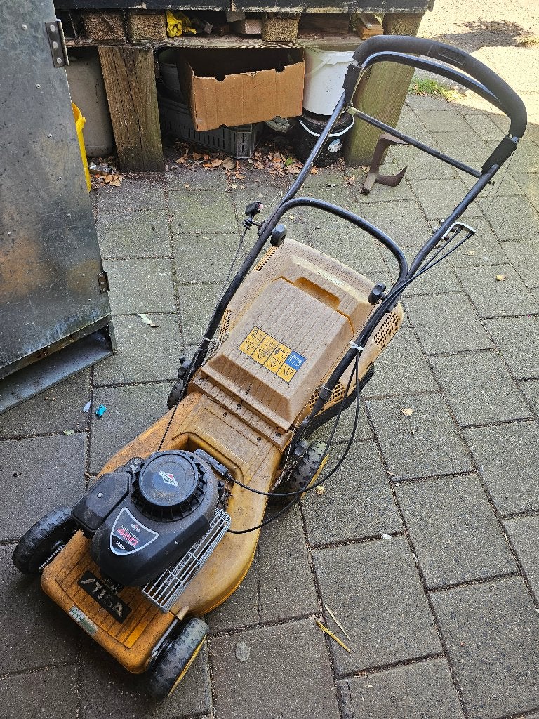 Stiga hand grasmaaier, Ophalen, Cirkelmaaier, Gebruikt, Opvangbak