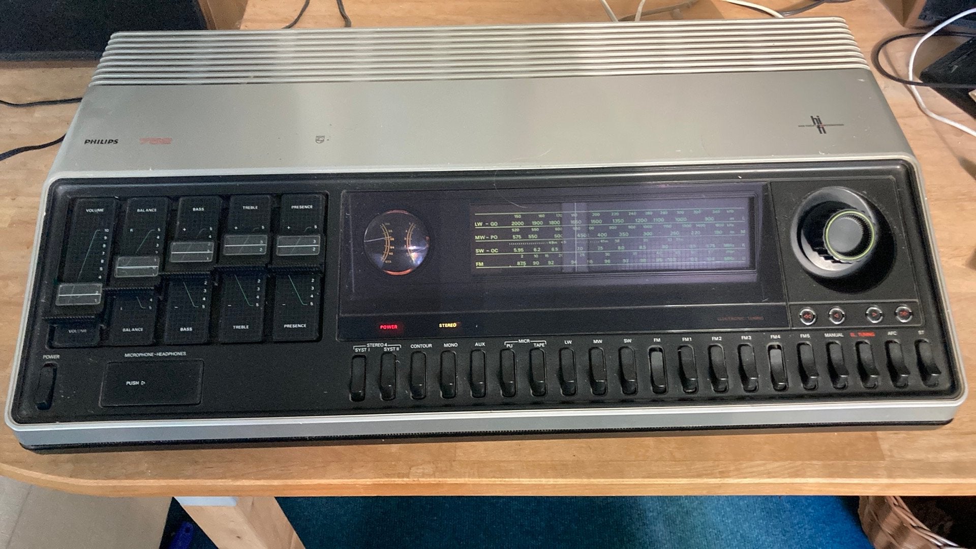 Philips 752 receiver in prima staat, Gebruikt, Ophalen, Overige merken, Minder dan 60 watt